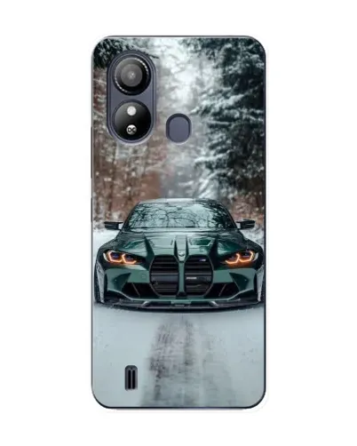 Чохол для ZTE Blade L220 з картинкою «BMW у зимовому лісі»