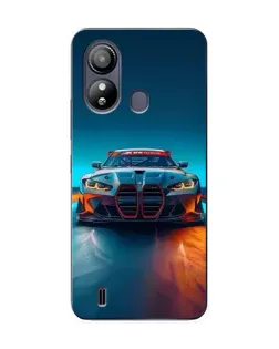 Чехол для ZTE Blade L220 с картинкой «BMW — огни неона»