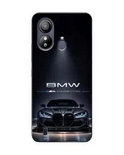 Чехол для ZTE Blade L220 с картинкой «BMW сквозь ночной город»