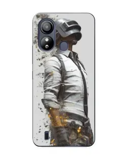 Чехол для ZTE Blade L220 с картинкой «PUBG — боец в пыли»