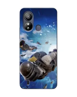 Чехол для ZTE Blade L220 с картинкой «Десант PUBG — прыжок»