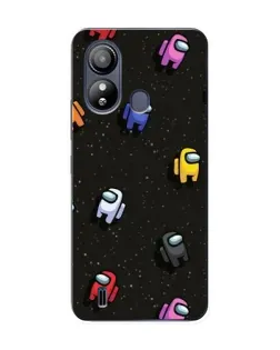 Чохол для ZTE Blade L220 з картинкою «Космічний патерн Among Us»