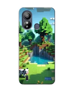 Чехол для ZTE Blade L220 с картинкой «Minecraft летний день»