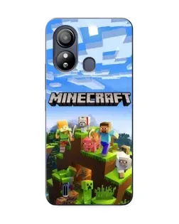 Чехол для ZTE Blade L220 с картинкой «Minecraft классический мир»