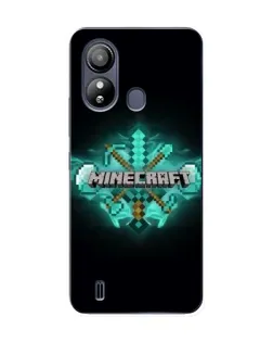 Чехол для ZTE Blade L220 с картинкой «Minecraft Diamond лого»