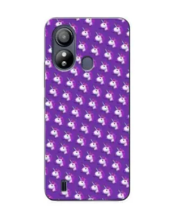 Чехол для ZTE Blade L220 с картинкой «Единороги на фиолетовом»