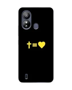 Чехол для ZTE Blade L220 с картинкой «Сердце и Крест»