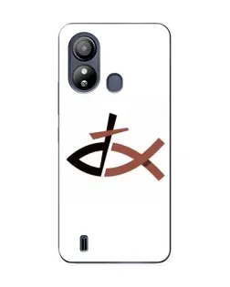 Чехол для ZTE Blade L220 с картинкой «Рыба и крест»