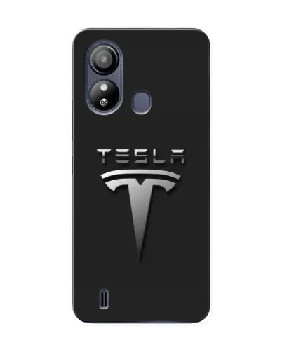 Чохол для ZTE Blade L220 з картинкою «Сталевий логотип Tesla»