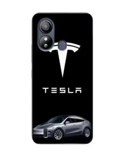 Чохол для ZTE Blade L220 з картинкою «Tesla Model Y»