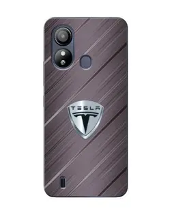 Чохол для ZTE Blade L220 з картинкою «Металева текстура Tesla»