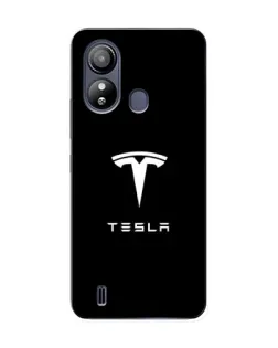 Чохол для ZTE Blade L220 з картинкою «Tesla White Logo»