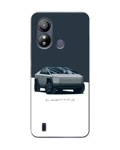 Чохол для ZTE Blade L220 з картинкою «Сріблястий Cybertruck Tesla»