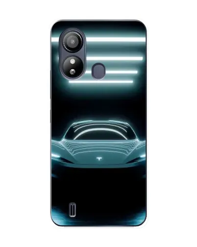 Чохол для ZTE Blade L220 з картинкою «Tesla в неоні»