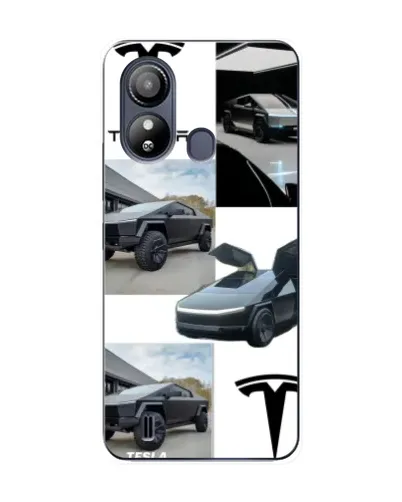 Чохол для ZTE Blade L220 з картинкою «Колаж Cybertruck Tesla»
