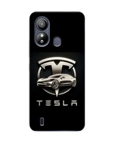 Чохол для ZTE Blade L220 з картинкою «Tesla — срібне авто»