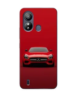 Чохол для ZTE Blade L220 з картинкою «Червоний Mercedes AMG»