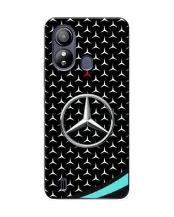 Чохол для ZTE Blade L220 з картинкою «Mercedes — бірюзовий акцент»