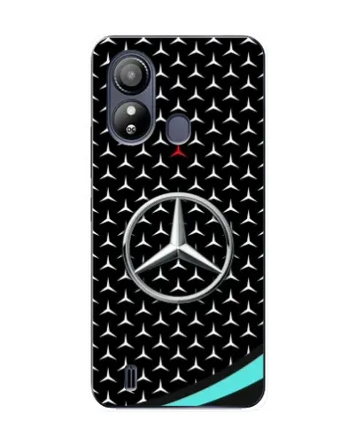 Чохол для ZTE Blade L220 з картинкою «Mercedes — бірюзовий акцент»