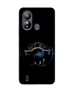 Чохол для ZTE Blade L220 з картинкою «Салон Audi — кермо»
