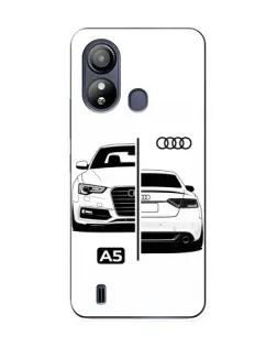 Чохол для ZTE Blade L220 з картинкою «Audi — контрастний дизайн»