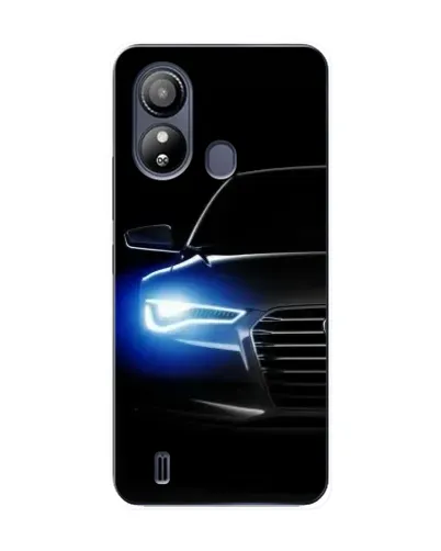 Чохол для ZTE Blade L220 з картинкою «Неоновий погляд Audi»