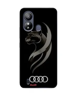 Чохол для ZTE Blade L220 з картинкою «Графіка — пантера та Audi»