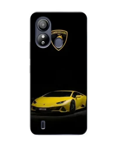 Чохол для ZTE Blade L220 з картинкою «Lamborghini жовтий акцент»