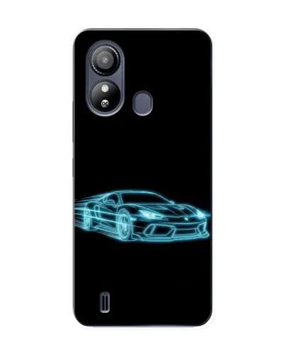 Чохол для ZTE Blade L220 з картинкою «Неоновий контур Lamborghini»