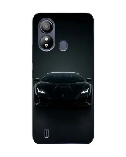 Чохол для ZTE Blade L220 з картинкою «Чорний Lamborghini Aventador»