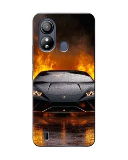 Чохол для ZTE Blade L220 з картинкою «Lamborghini у вогні»