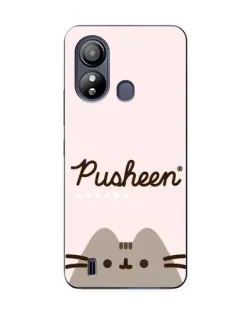 Чехол для ZTE Blade L220 с картинкой «Pusheen логотип»