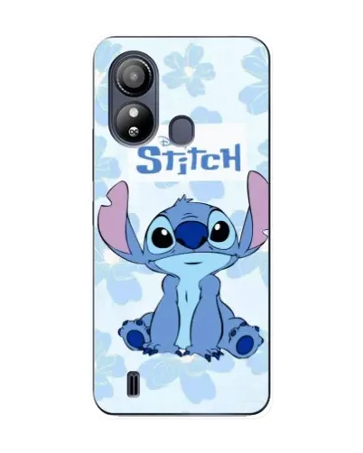 Чехол для ZTE Blade L220 с картинкой «Stitch среди цветов»