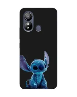 Чехол для ZTE Blade L220 с картинкой «Стич на черном»