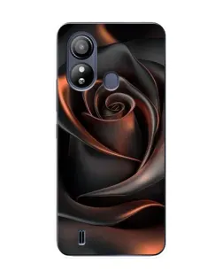 Чохол для ZTE Blade L220 з картинкою «Шовкова чорна троянда»