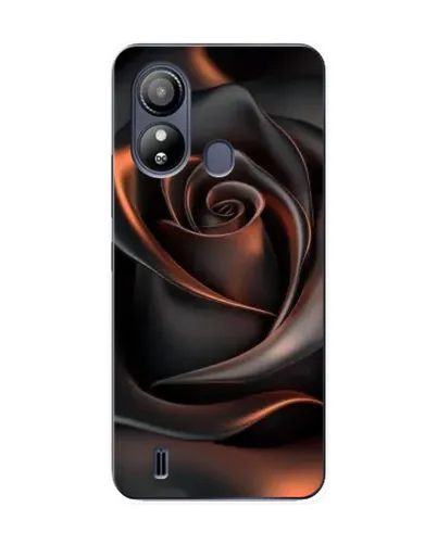 Чехол для ZTE Blade L220 с картинкой «Шелковая черная роза»