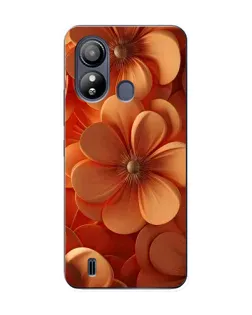 Чохол для ZTE Blade L220 з картинкою «Помаранчева макро квітка»