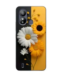 Чохол для ZTE Blade L220 з картинкою «Соняшник та ромашка»