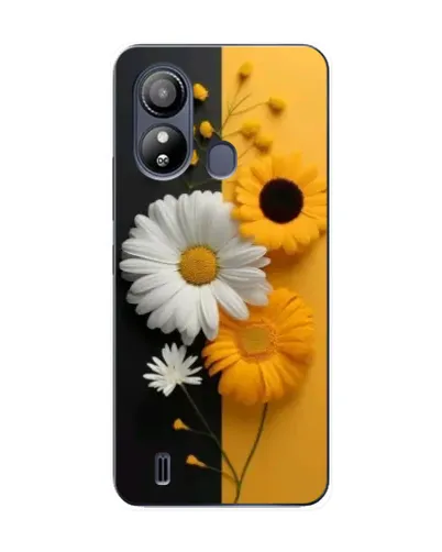 Чехол для ZTE Blade L220 с картинкой «Подсолнух и ромашка»