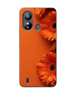 Чохол для ZTE Blade L220 з картинкою «Помаранчеві гербери»