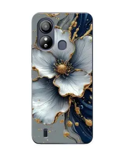 Чохол для ZTE Blade L220 з картинкою «Біла квітка та золотий флюїд»