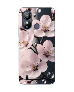 Чохол для ZTE Blade L220 з картинкою «Ніжня сакура та краплі»