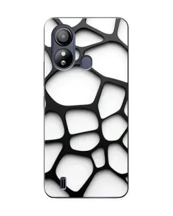 Чохол для ZTE Blade L220 з картинкою «Біла об'ємна сітка»