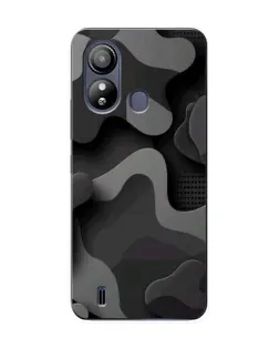 Чохол для ZTE Blade L220 з картинкою «Темний абстрактний камуфляж»