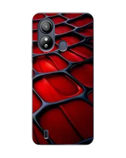 Чохол для ZTE Blade L220 з картинкою «Червона глянцева сітка»