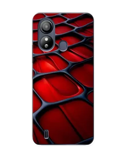 Чохол для ZTE Blade L220 з картинкою «Червона глянцева сітка»