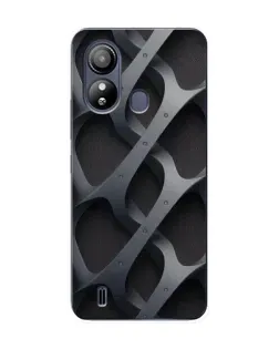 Чохол для ZTE Blade L220 з картинкою «Об'ємне сіре плетіння»