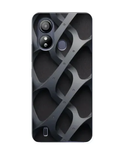 Чохол для ZTE Blade L220 з картинкою «Об'ємне сіре плетіння»