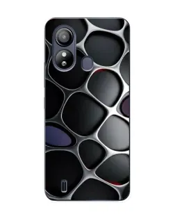 Чохол для ZTE Blade L220 з картинкою «Об'ємна темна решітка»