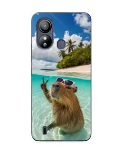Чехол для ZTE Blade L220 с картинкой «Капибара на море» Чехол для ZTE Blade L220 с картинкой «Капибара на море»